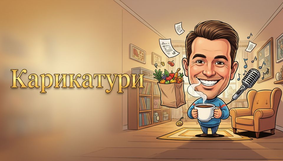 Karikatúrák — férfi