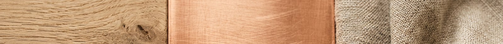 Wood, metal and fabric — Product in studio