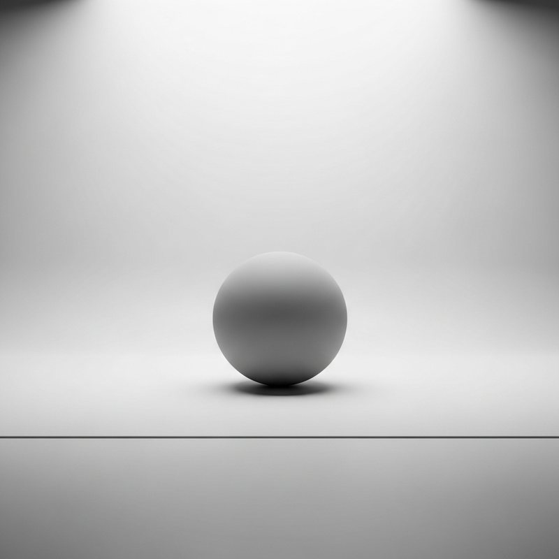 White with a curve and horizon
