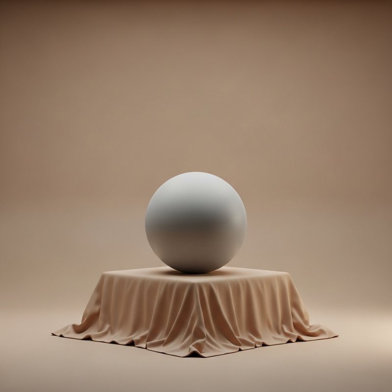 Podium with drapery