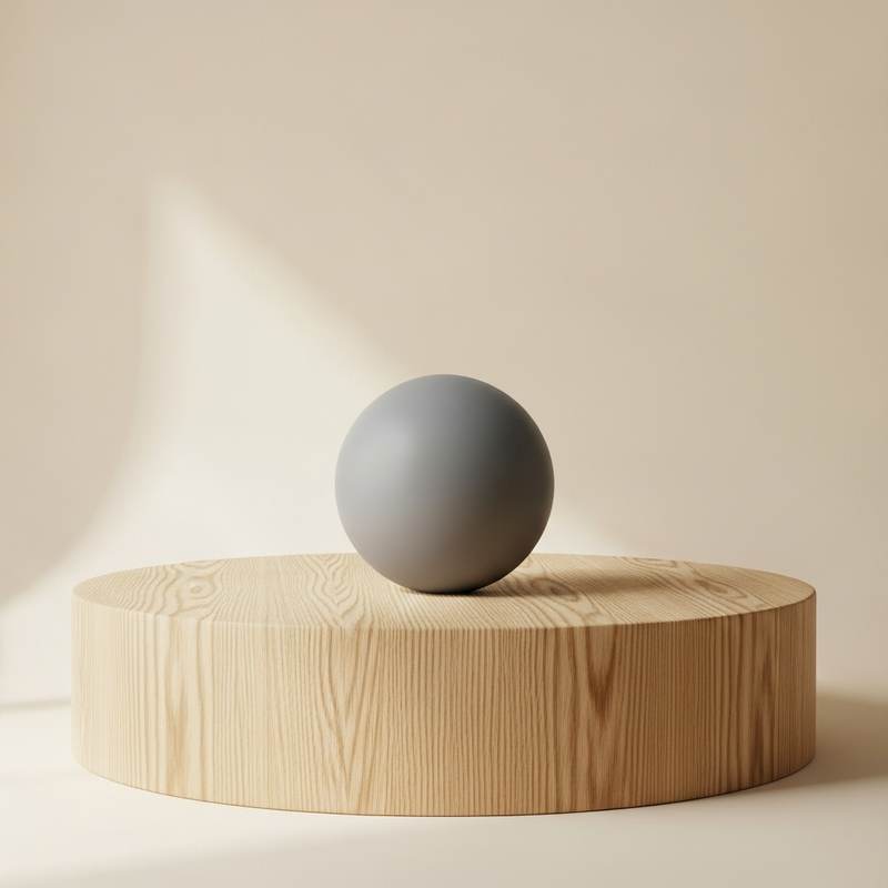 Light wood podium