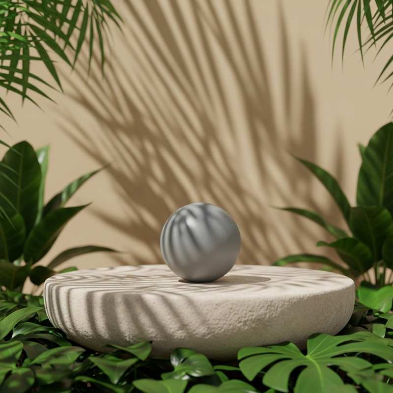 Tropical leaves and shadows