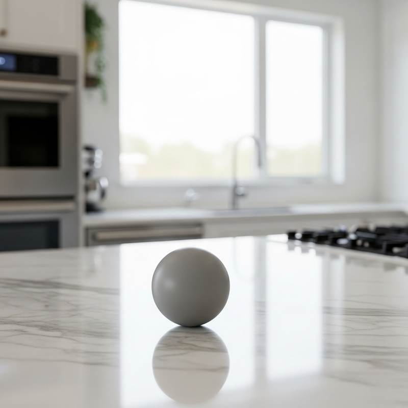 Modern kitchen with marble