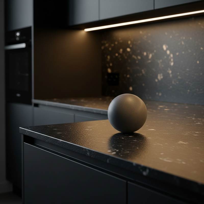 Dark modern kitchen