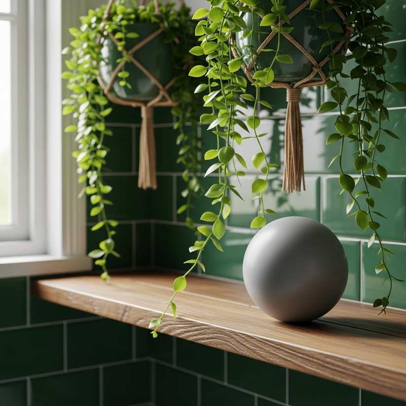 Green bathroom