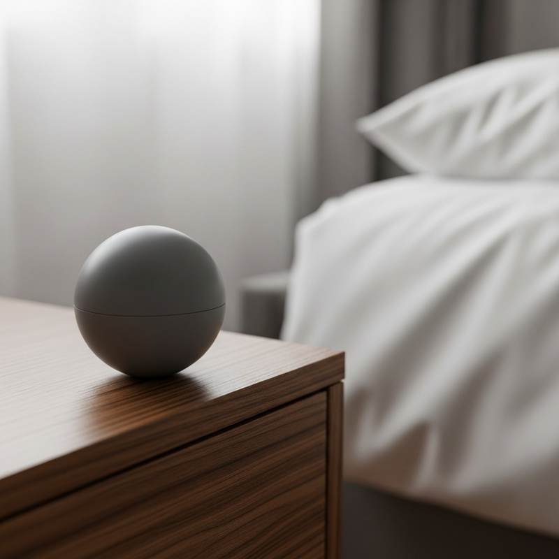 Nightstand in the morning