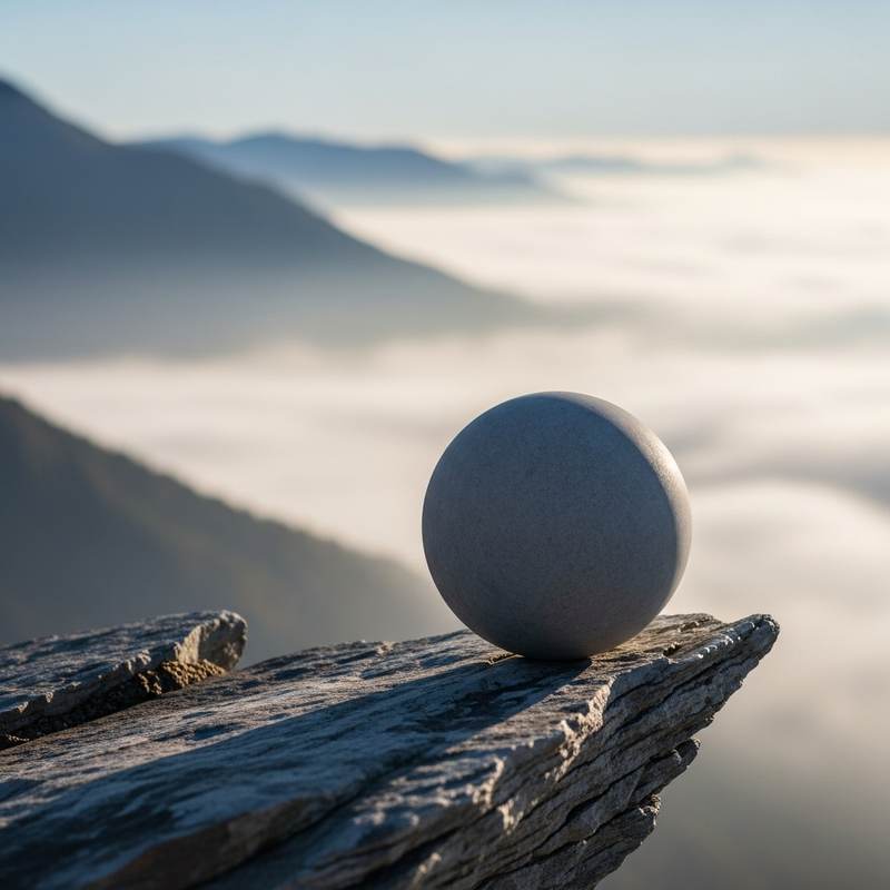 Misty ridge