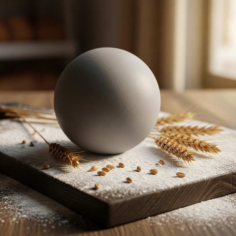 Board with flour