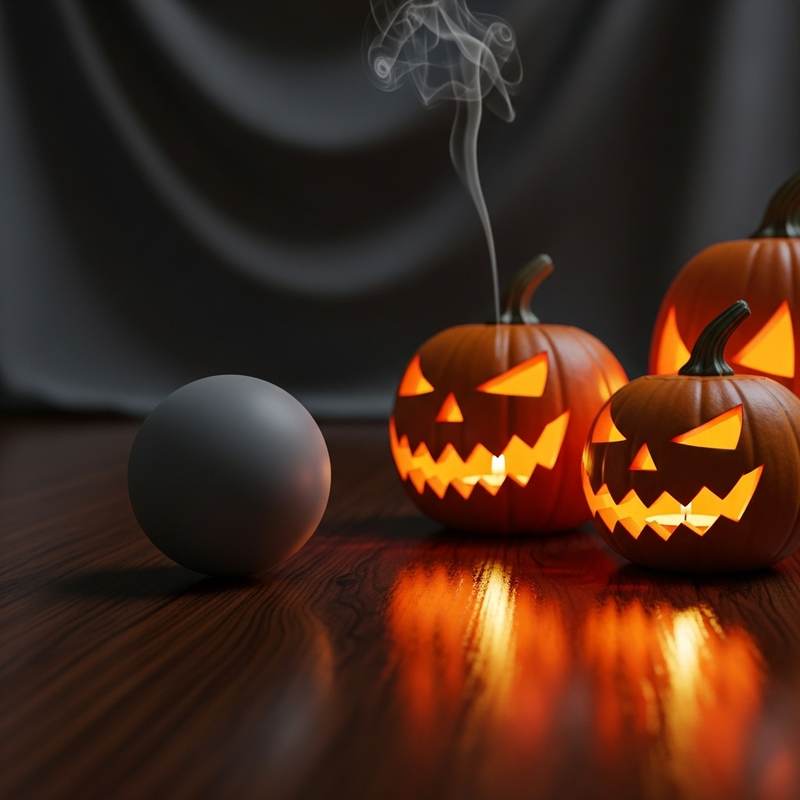 Pumpkin and smoke